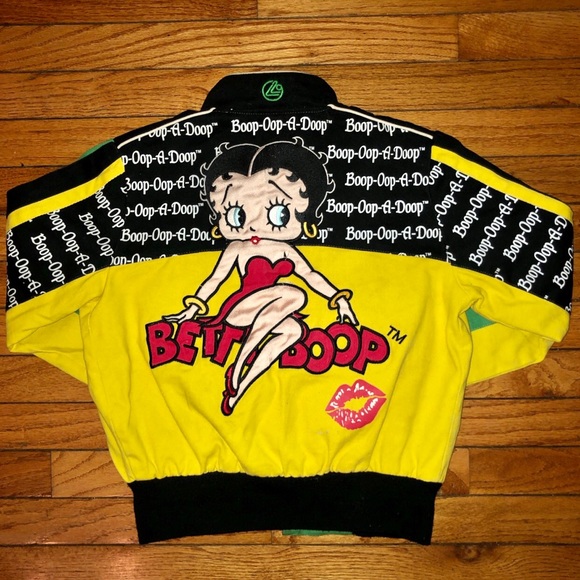 Vintage Betty Boop Lot 29 Embroidered Women’s Biker Jacket - Picture 3 of 11